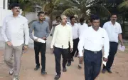 Congress MLC Yathindra Siddaramaiah Inspects OBC Coaching Centre Construction in Mysuru