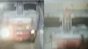 Container truck rams car at Kanpur toll plaza, two injured, driver flees