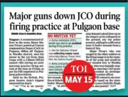 Court of Inquiry Against Major Manan Tiwari for Fatal Shooting at Pulgaon CAD