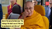 Dalai Lama Quote: Training the Mind Is an Art, Life Becomes Art