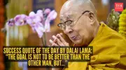 Dalai Lama's Success Quote: Focus on Your Past Self, Not Others