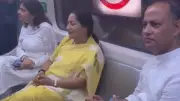 Delhi CM Rekha Gupta Takes Metro to Office Under Fuel Conservation Campaign