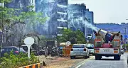 Delhi installs mist sprayers on 1,160 poles to curb dust pollution