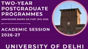 Delhi University PG Admissions 2026: Registration Open Till June 7