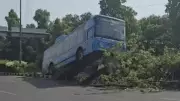 DTC Bus Brake Failure Averts Major Accident Near Rajghat in Delhi