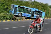 DTC Bus Brake Failure Averts Tragedy as Driver Rams Divider in Delhi