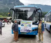 Electric Buses Start Operations on Rohtang Pass Route in Himachal