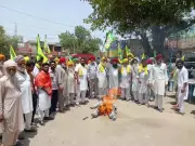 Farmers Burn BJP, Governor Effigies Over Police Action in Chandigarh