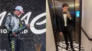 Felipe Drugovich Enjoys Champagne and Pizza During Formula E Break