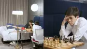 Firouzja plays classical chess from bed after ankle injury in Romania