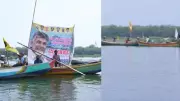 Fishermen in 100 boats thank Andhra CM for welfare scheme