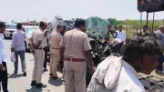 Five Killed as Police Vehicle Crashes into Parked Truck on KMP Expressway in Nuh