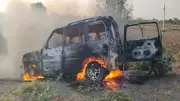 Four Family Members Burnt Alive as Car Bursts into Flames Near Ajmer