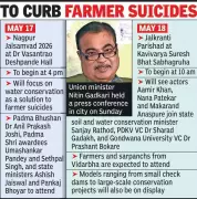 Gadkari Leads Water Conservation Conclave to End Farmer Suicides in Vidarbha