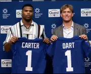 Giants QB Jaxson Dart Introduces Trump, Teammate Questions Move