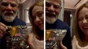 Giorgia Meloni Thanks PM Modi for 'Melody' Toffees in Viral Video