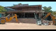 Goa Tourism Dept Demolishes 11 Illegal Structures on Baga Beach