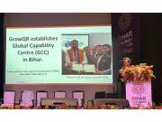 GrowQR Founder Bibin Babu Keynote at Bihar AI Summit 2026, Announces GCC