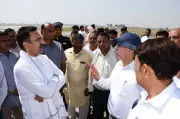 Haryana Speaker Kalyan Inspects Yamuna Flood Protection Works