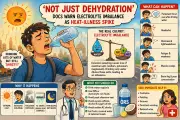 Heatwave Triggers Brain Fog, Headaches in NCR: Doctors Warn of Electrolyte Imbalance