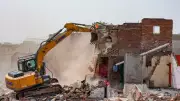 Heavy Security Deployed in Shalimar Bagh Demolition Drive