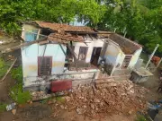 House Collapses Due to Strong Winds in Kochi, Family Escapes Unhurt