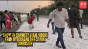 Hyderabad Hail Covers ORR in White, Social Media Confuses It with Snow