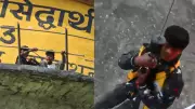 IAF helicopter rescues two teens stranded on water tank in Gorakhpur