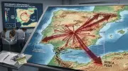 Iberian Peninsula Rotating Clockwise Due to Tectonic Plate Pressure