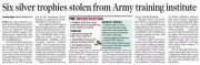 Indian Army Probes Theft of Six Trophies from Pune Training Institute