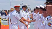 Indian Navy Chief Admiral Tripathi Meets Myanmar Naval Leadership in Yangon