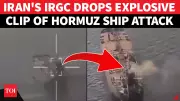Iran Footage Shows Drone Strike on UAE-Linked Tanker in Hormuz Strait