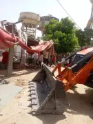 Jaipur Police and JDA Demolish Illegal Property Worth Rs 2 Crore