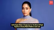 Janhvi Kapoor's Dupatta Drama Steals the Show in Manish Malhotra Saree