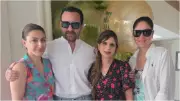 Kareena Kapoor and Saif Ali Khan Join Pataudi Family for Saba's 50th Birthday Bash
