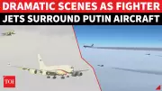 Kazakh Fighter Jets Escort Putin's Aircraft in Grand Arrival at Astana