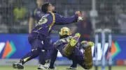 KKR's Angkrish Raghuvanshi Suffers Neck Injury in Collision vs MI