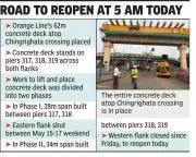 Kolkata Orange Line Overcomes Chingrighata Hurdle, 62m Gap Filled