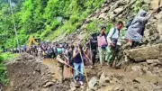 Landslide Blocks Kedarnath Route, Over 10,000 Stranded and Rescued