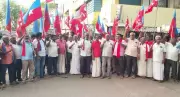 Left Parties, VCK Protest Against Commercial LPG Price Hike in Trichy
