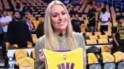Lindsey Vonn Honored by Lakers During Injury Recovery
