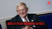 Lou Holtz Quote on Talent, Motivation, and Attitude Inspires Success