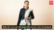 Madhuri Dixit's Monochrome Saree: A Masterclass in Power Dressing