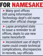 Maharashtra Govt Offices Still Using Old IT Dept Name, Despite Renaming