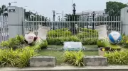 Mamata Banerjee's Football Sculpture Demolished at Kolkata's Salt Lake Stadium