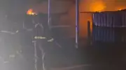 Massive Fire Breaks Out Near Hardoi Market, Six Shops Gutted
