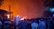 Massive Fire Engulfs Delhi Furniture Market, Locals Hurl Stones at Fire Tenders
