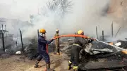 Massive Fire in Ghaziabad Slums Destroys 12 Shanties, Four Cars