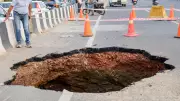 Massive Sinkhole on Sohna Expressway Causes Traffic Chaos in Gurugram