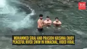 Mohammed Siraj and Prasidh Krishna's peaceful river swim goes viral